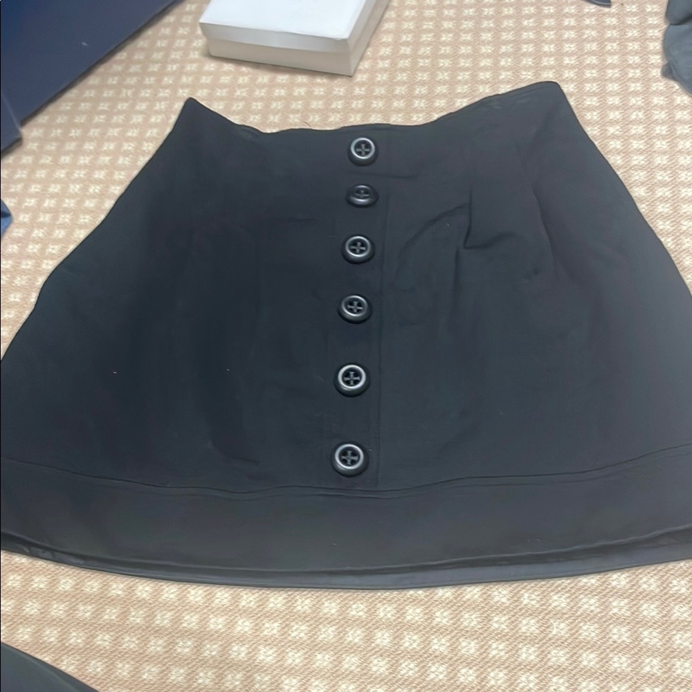 Nanette Lepore Black Skater Mini Skirt for Work